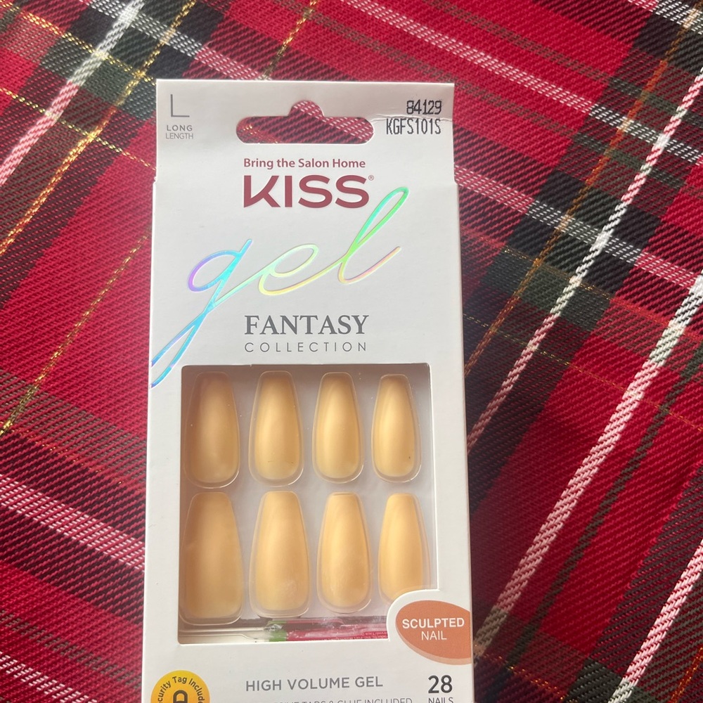 KISS Gel Fantasy Long Sculpted Nails - Gold